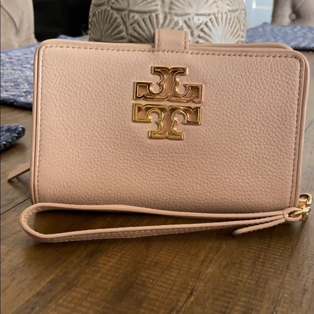 Pale Pink Tory Burch Wristlet